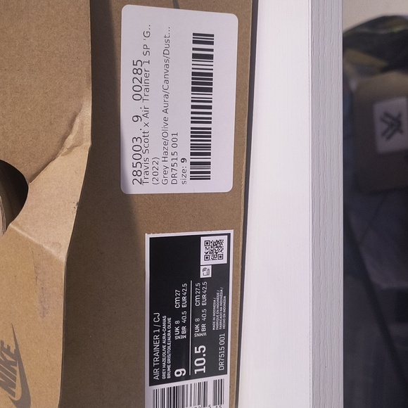 Travis Scott Air Trainer 1 Grey Haze Size 9 Mens /10.5 WMNS - Picture 10 of 10